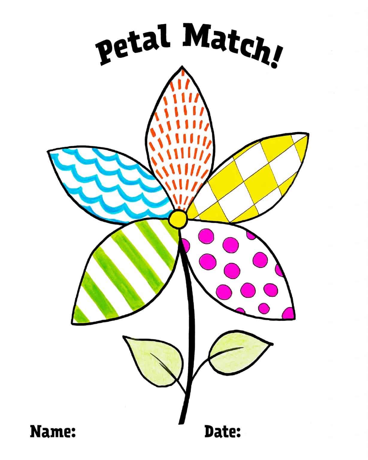 FREE Preschool Flower Themed Worksheets! ⋆ The Hollydog Blog