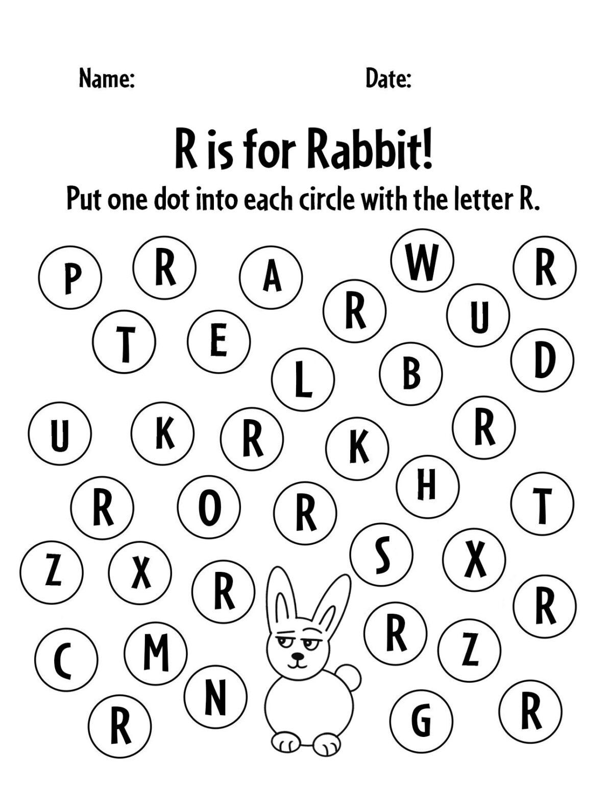 Big Letters Worksheet R Free Printable Letter R Worksheets for Preschool ⋆ The Hollydog Blog