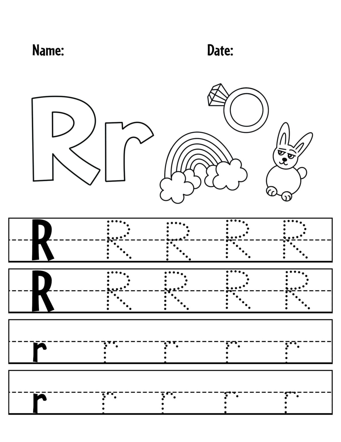 Abc Grade R/pages Free Printable Letter R Worksheets for Preschool ⋆ The Hollydog Blog