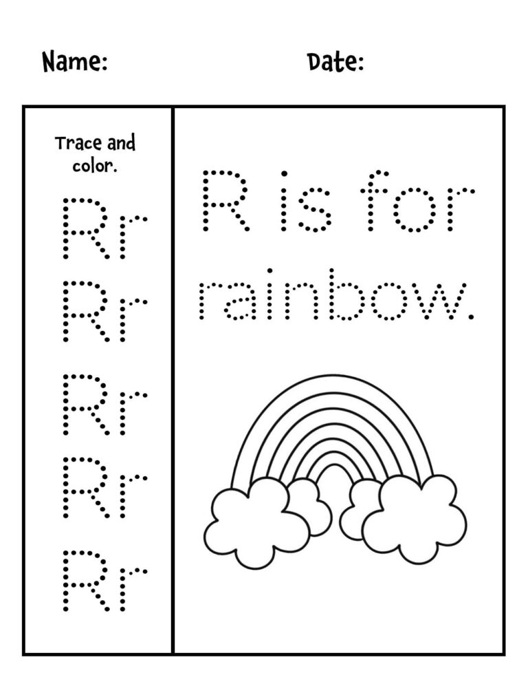 Free Printable Letter R Worksheets for Preschool ⋆ The Hollydog Blog