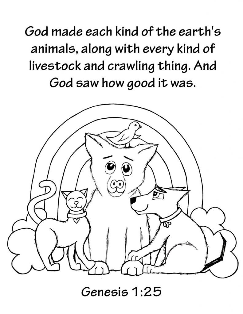 FREE bible coloring pages for preschool