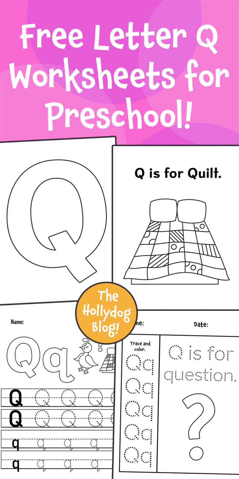 FREE Letter Q Worksheets for Preschool ⋆ The Hollydog Blog