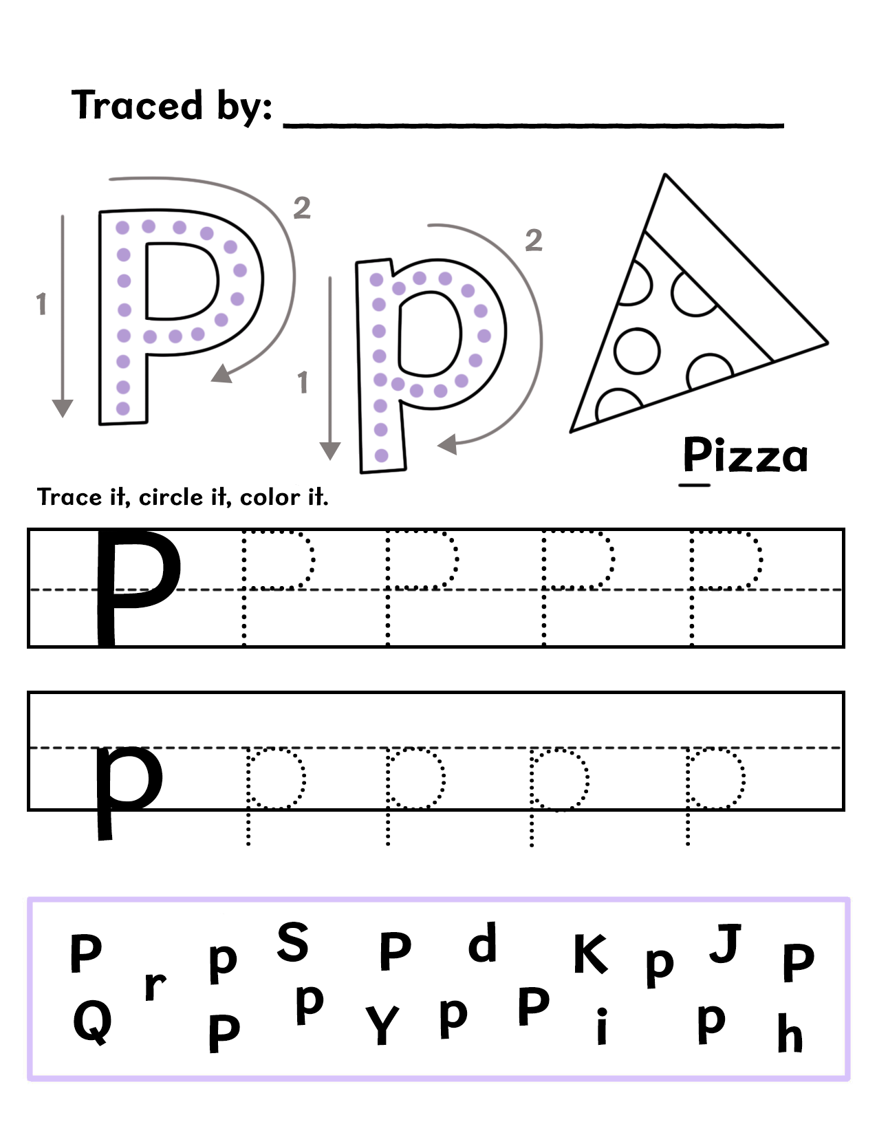 Free Letter Tracing Worksheets for Preschool (A–Z Alphabet Printables ...