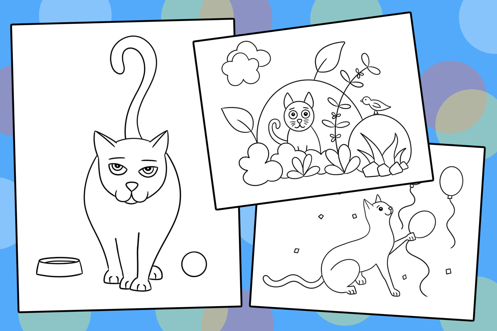 Free Cat Coloring Pages! ⋆ The Hollydog Blog