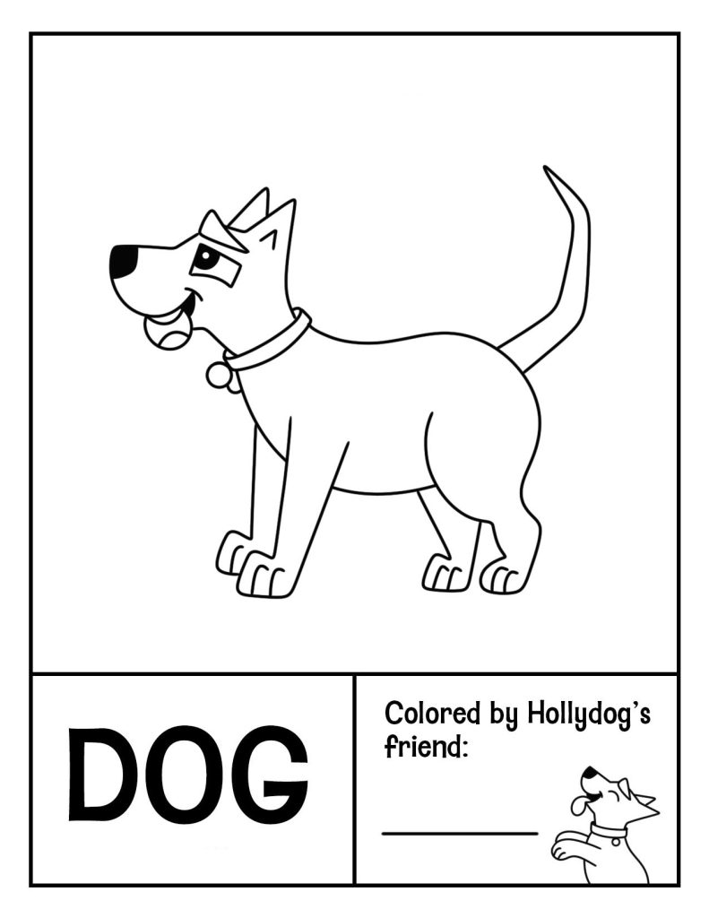 50 Free Animal Coloring Pages for Preschool! The Best Hollydog Coloring Pages!