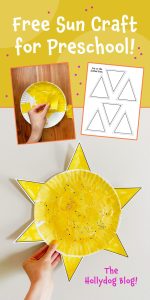 Free Sun Craft for Preschool (Easy Paper Sun with Sunbeam Cutouts!) ⋆ ...