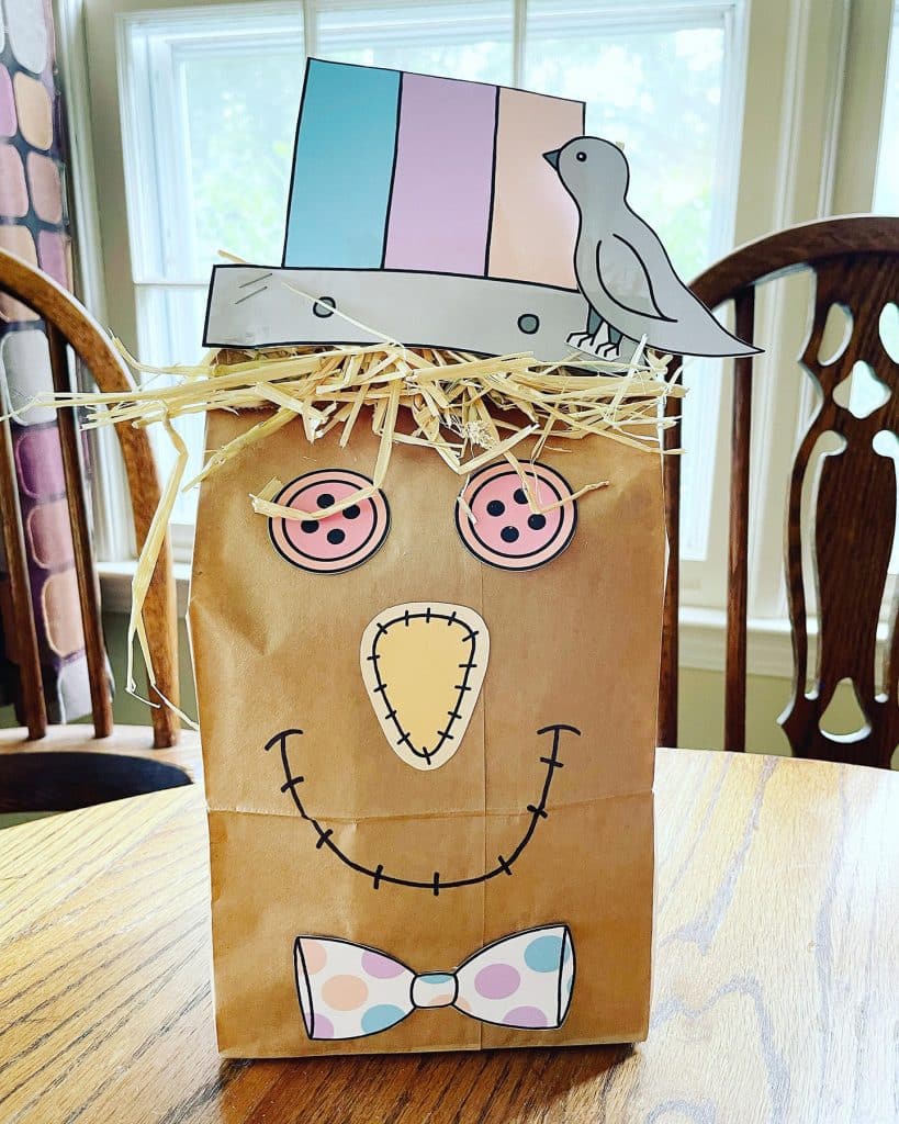 Paper Bag Scarecrow Craft for Kids