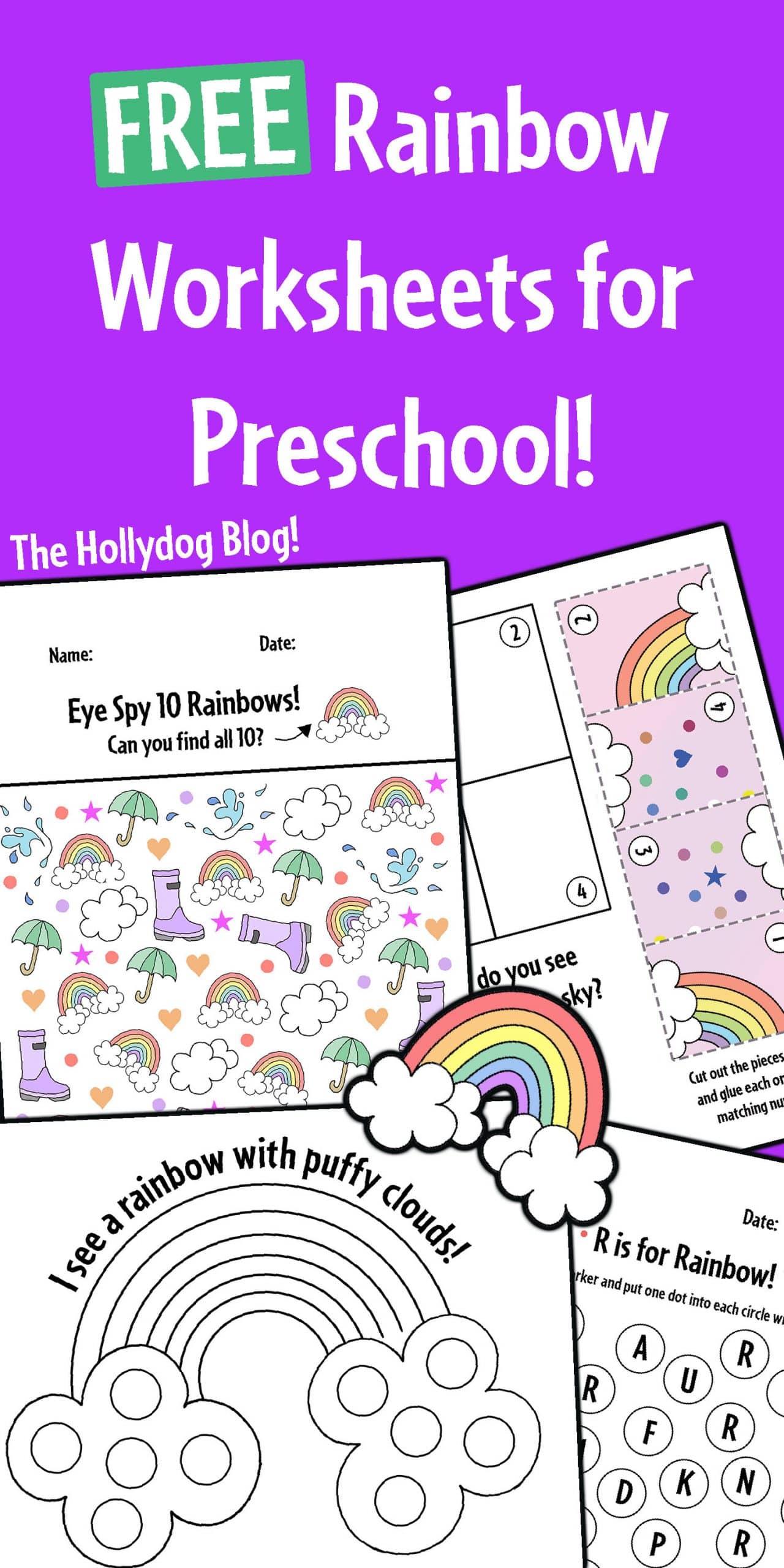 Printable Rainbows Worksheets