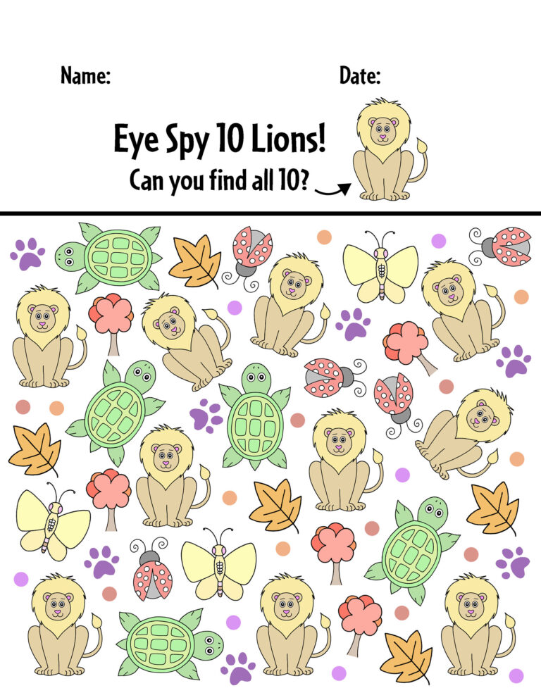 Free Preschool I Spy Printables I Spy Worksheets The Hollydog Blog