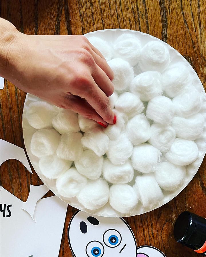 sheep cotton balls
