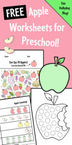 Free Apple Worksheets for Preschool! ⋆ The Hollydog Blog