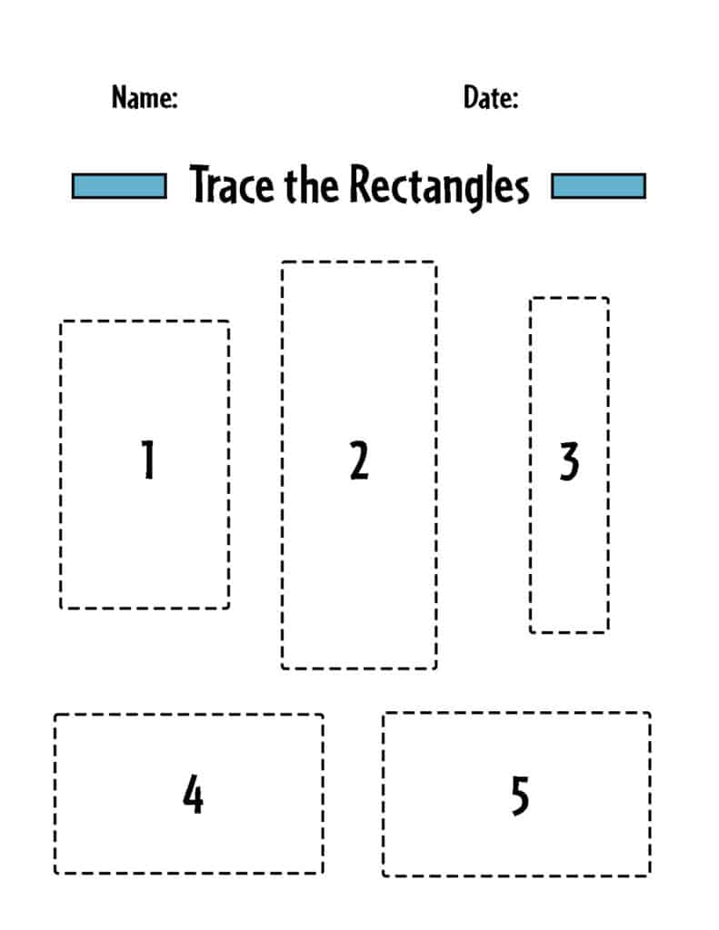 rectangle tracing sheet