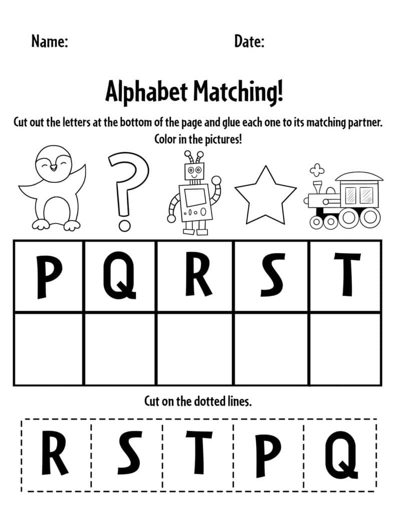 Free Alphabet Matching P-T