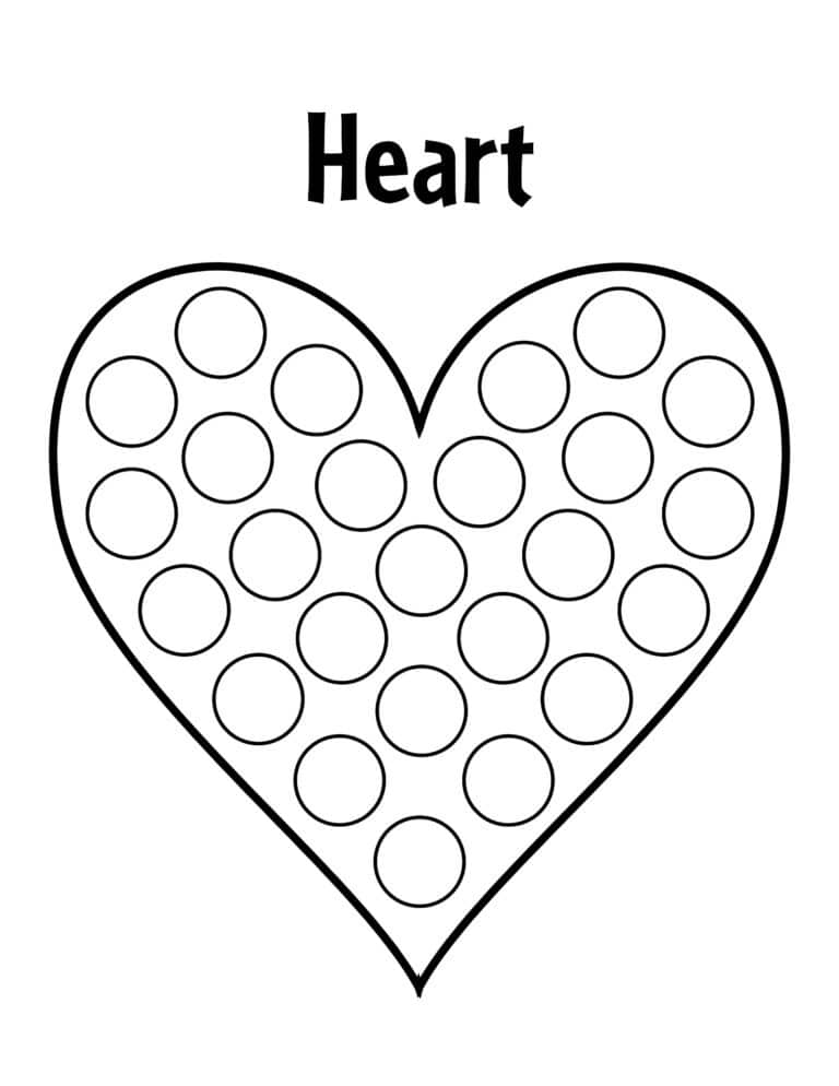 Free Heart Worksheets for Preschool! ⋆ The Hollydog Blog