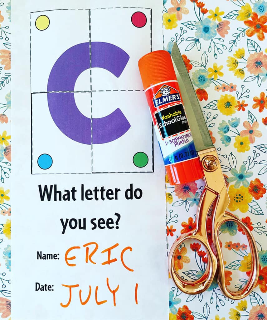 Letter C Puzzle, Free Letter C Worksheets for Preschool