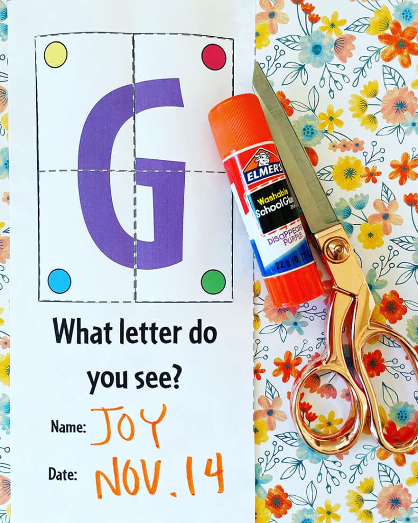 Letter G Puzzle