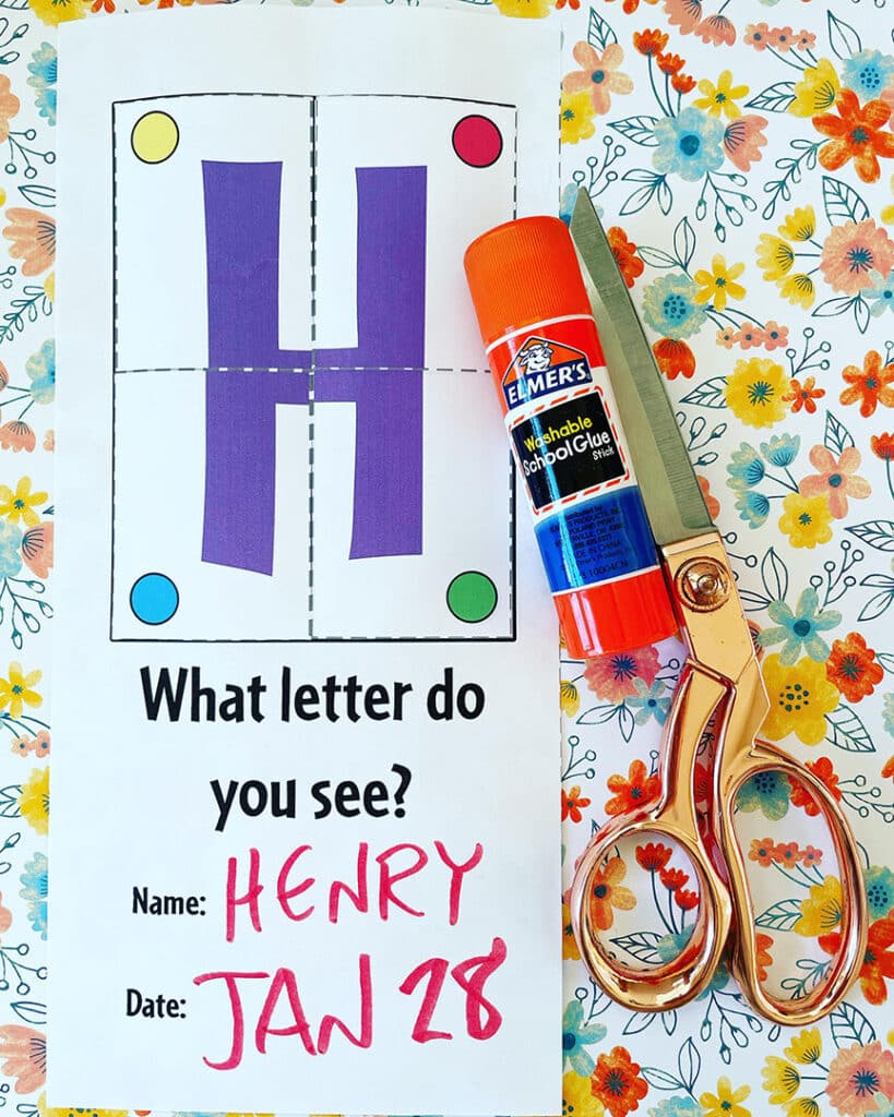 Letter H Puzzle