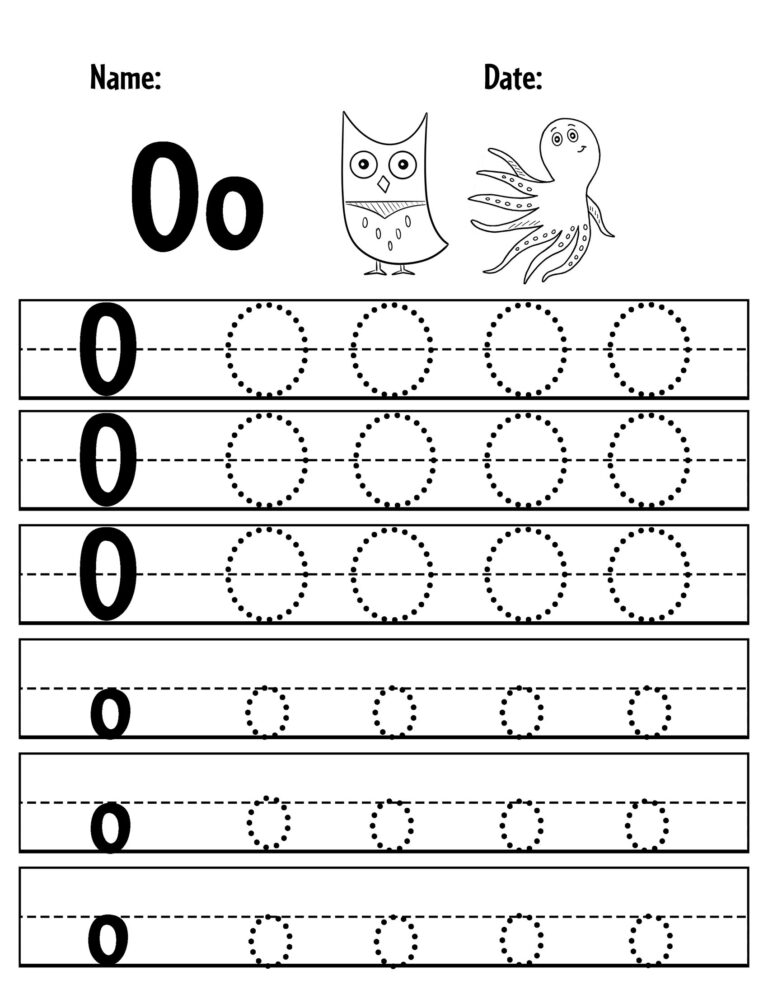 FREE Letter O Worksheets For Preschool The Hollydog Blog Free letter o worksheets for preschool the hollydog blog
