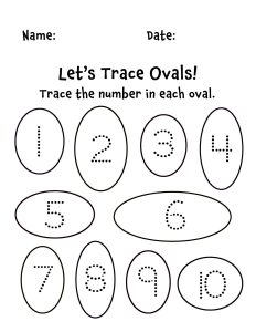 Oval Lesson Free Oval Worksheets for Preschool (Easy Printable Shape Activities) ⋆ ...