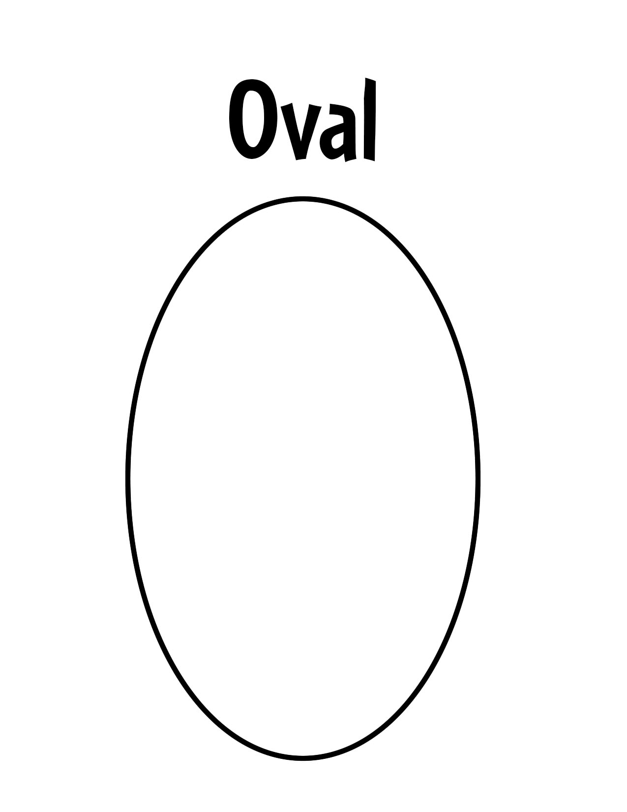shape oval worksheet