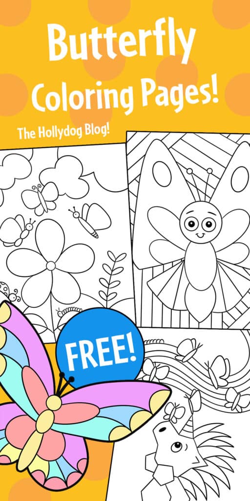 Free Butterfly Coloring Pages 