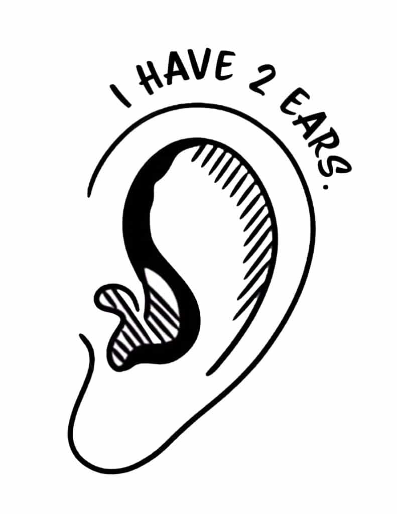 Ear Coloring Page