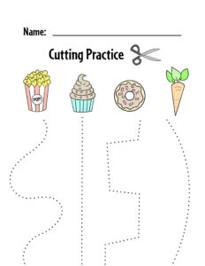 Free Printable Cutting Worksheets for Preschoolers ⋆ The Hollydog Blog