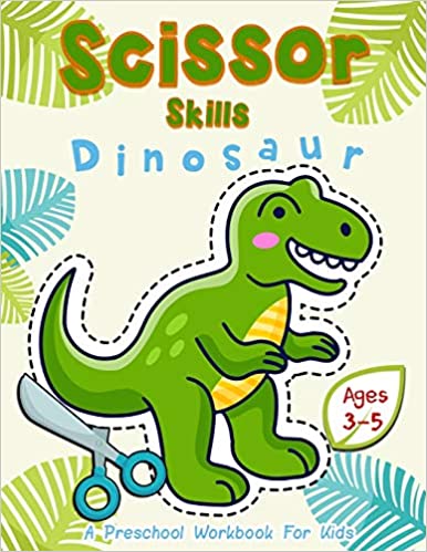 scissor skills dinosaur workbook