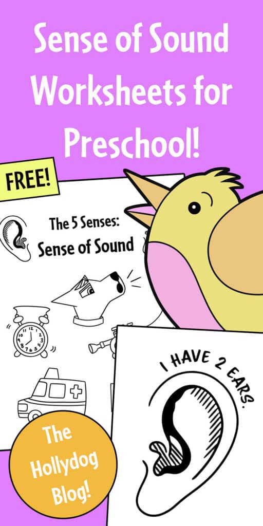 Sense of Sound Worksheets for Preschool