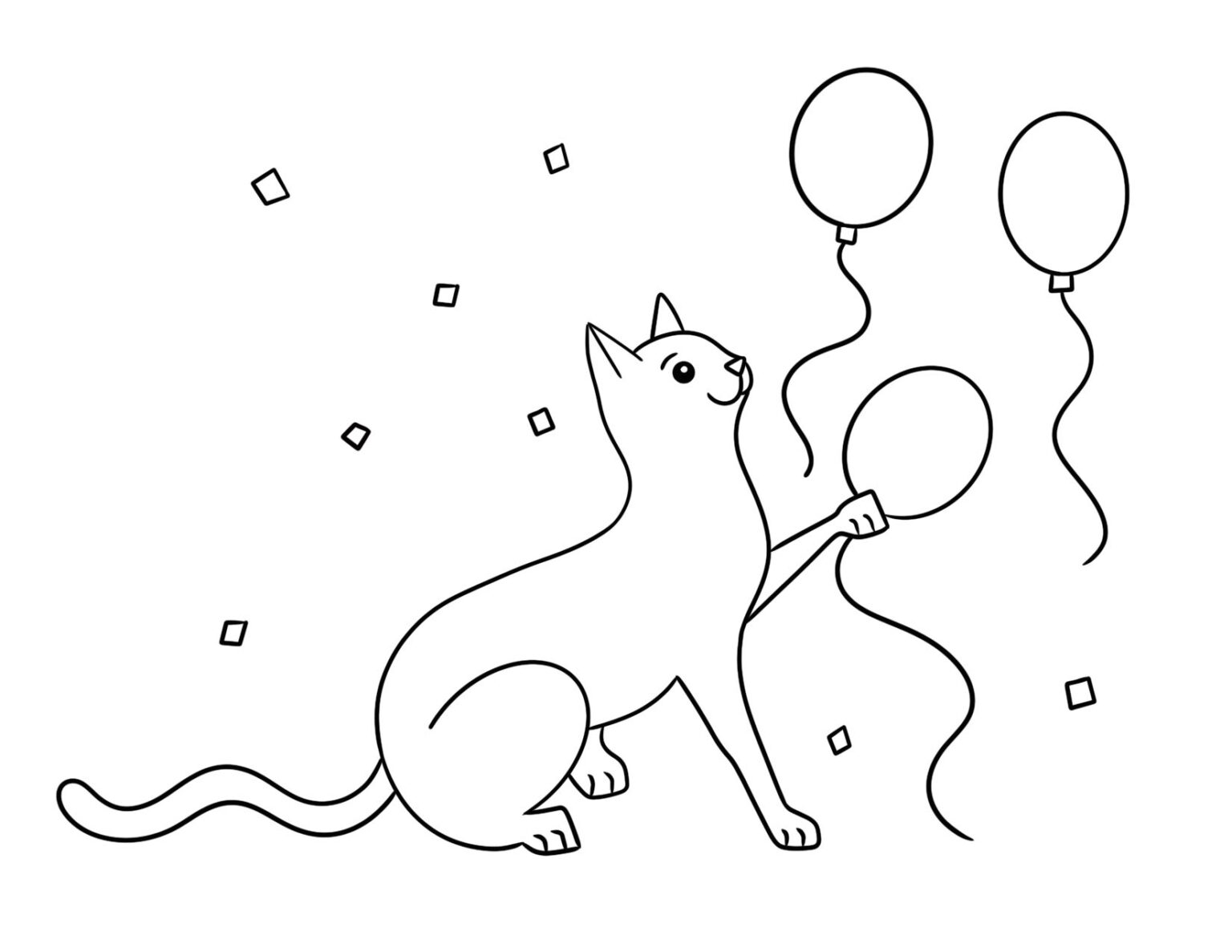 Free Cat Coloring Pages! ⋆ The Hollydog Blog