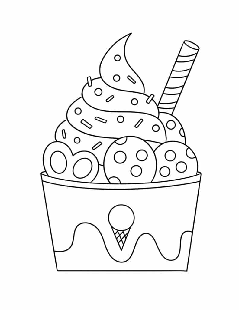 Froyo Coloring Page