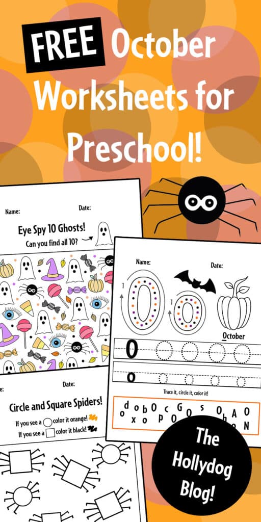 Free October Worksheets for Preschool