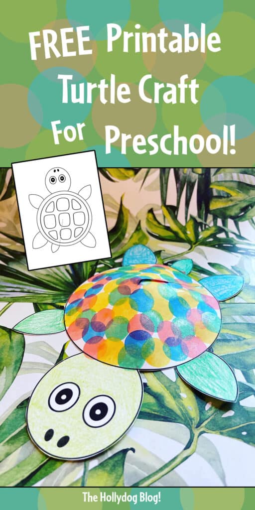 Free Printable Turtle Craft for Preschool