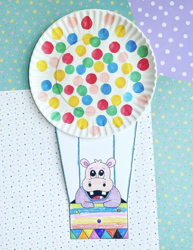 Hot-Air Balloon Craft for Preschool