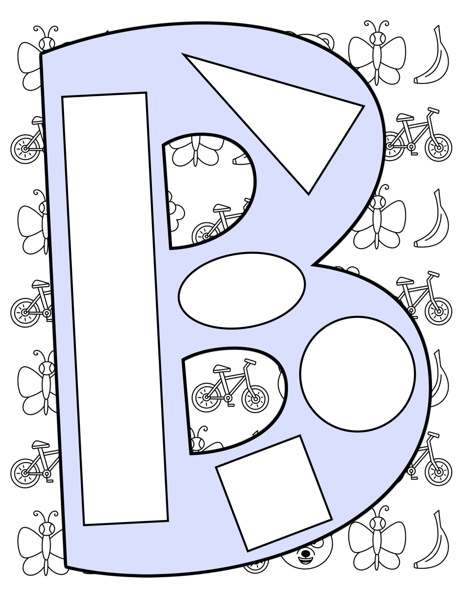 The Letter B Craft for Preschool! (with free printable templates) ⋆ The ...