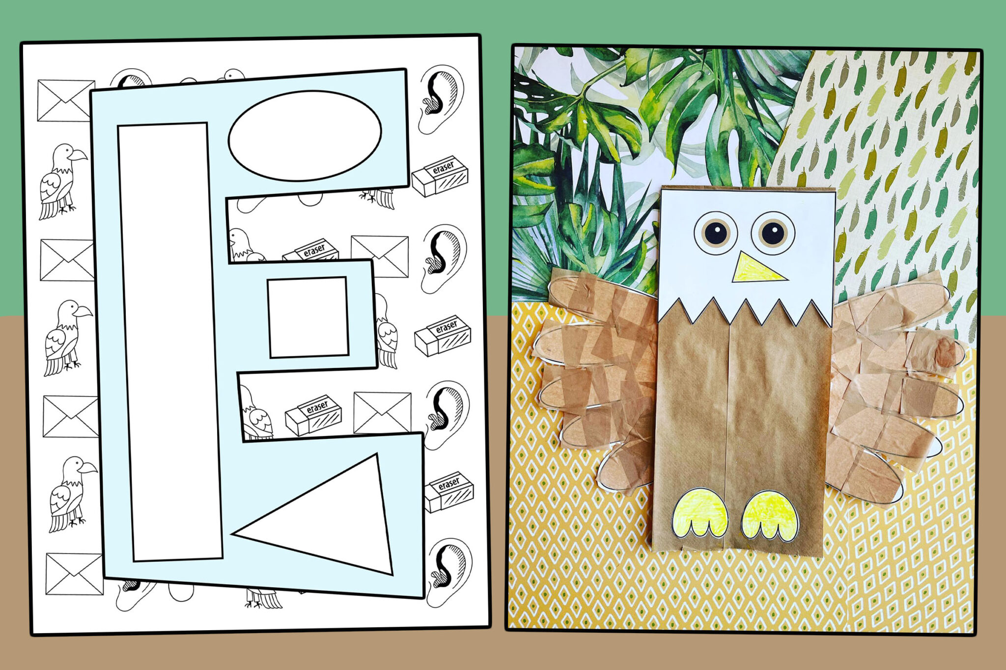 Letter Ework Craft Printable Letter Crafts for Preschool ⋆ The Hollydog Blog