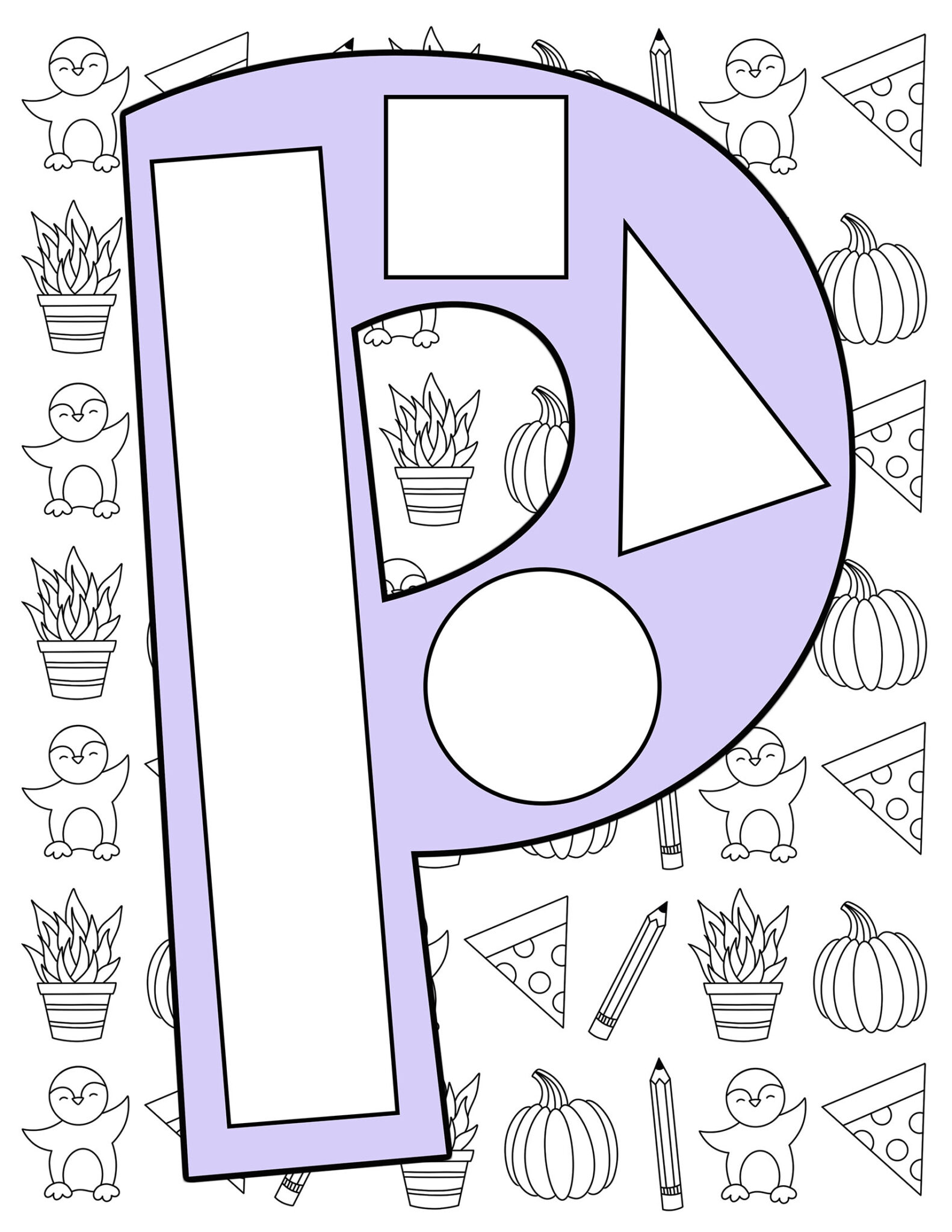 The Letter P Craft for Preschool! (with free printable templates) ⋆ The Hollydog Blog