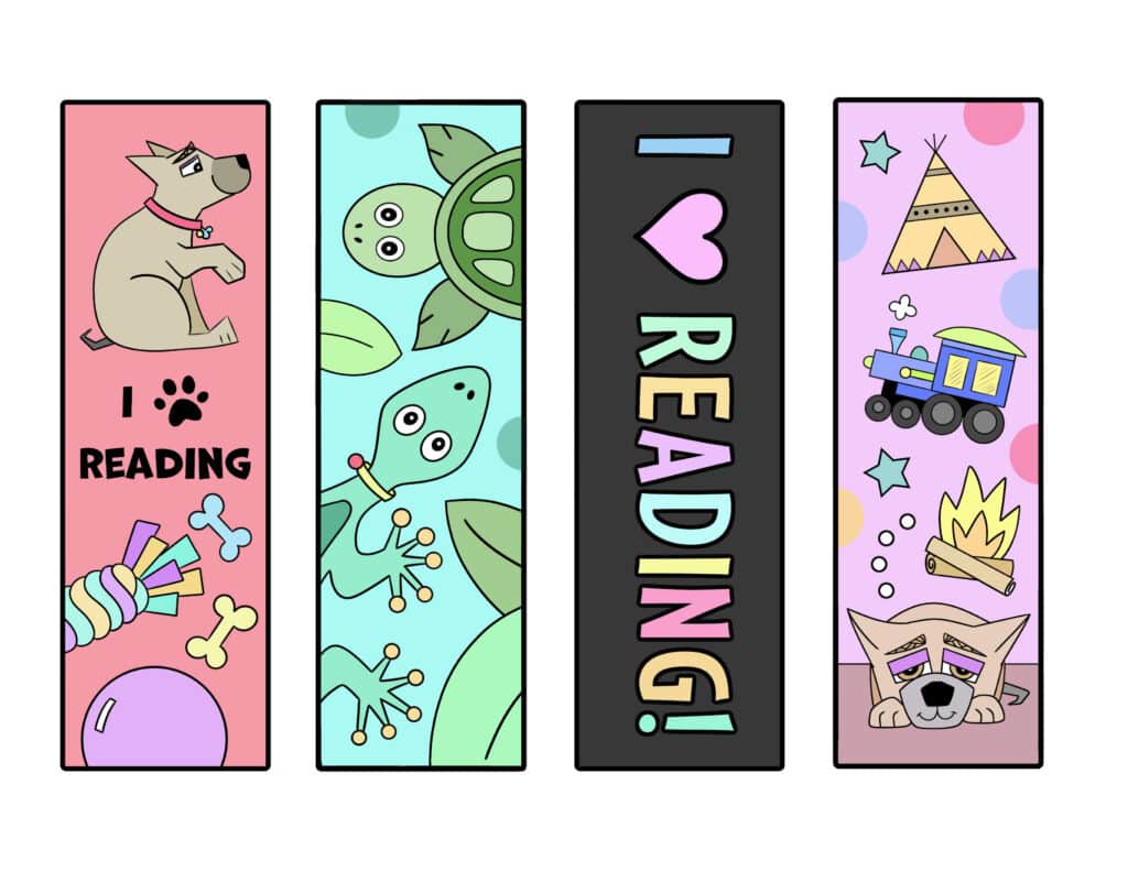 Preschool Bookmakrs: Hollydog, turtles, "I LOVE READING"