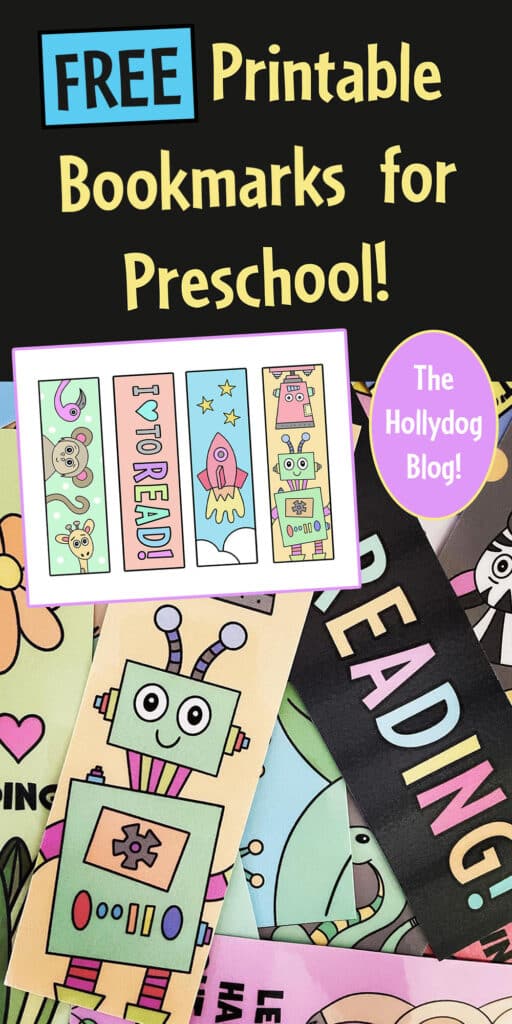Free Printable Bookmarks for Preschool!