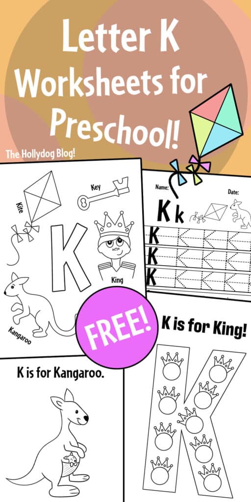 Free Letter K Worksheets for Preschool!