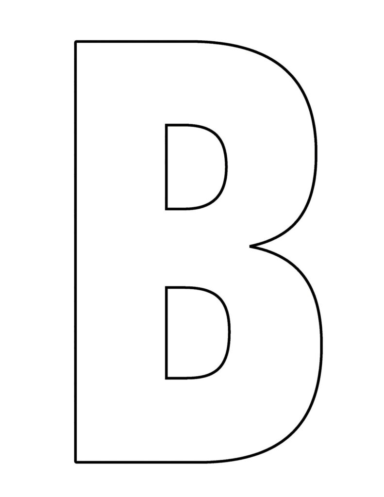 Letter B Template