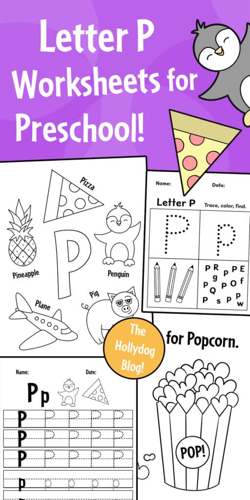 Free Letter P Worksheets for Preschool