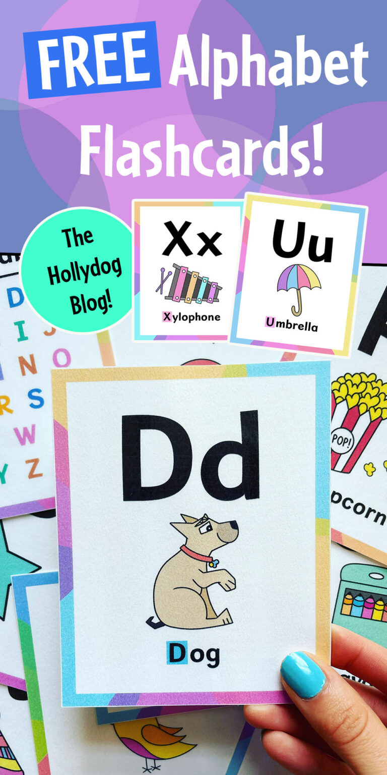 Free Alphabet Flashcards for Kids (Printable A–Z Letter Cards) ⋆ The ...