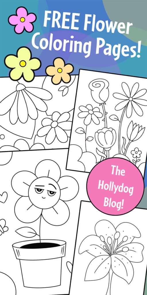 Coloring Pages for Flowers, FREE!