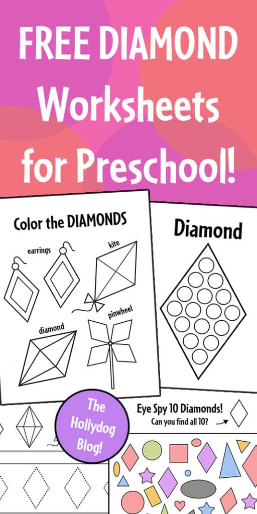 Free Diamond Worksheets for Preschool