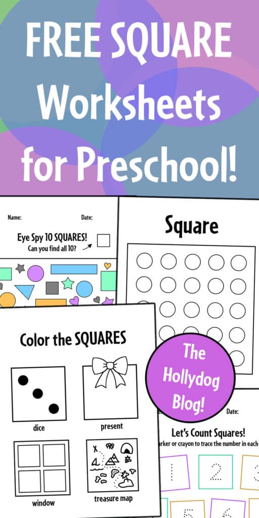 Free Square Worksheets for Preschool!
