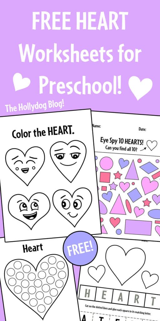 Free Heart Worksheets for Preschool
