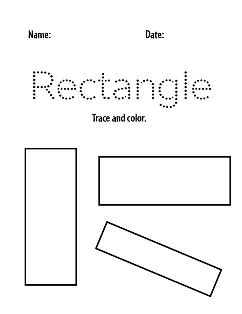 Rectangle Trace and Color Sheet