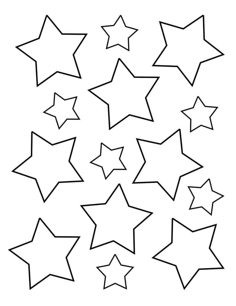 SKy Full of Stars Coloring Page