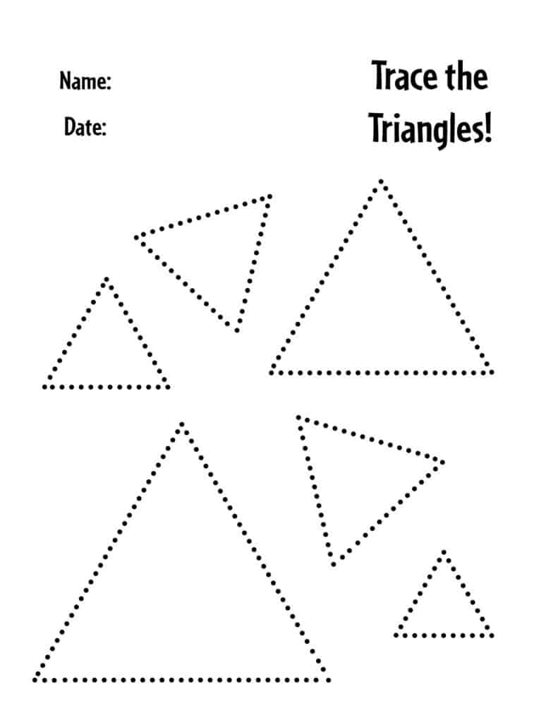 Trace the Triangles Worksheet